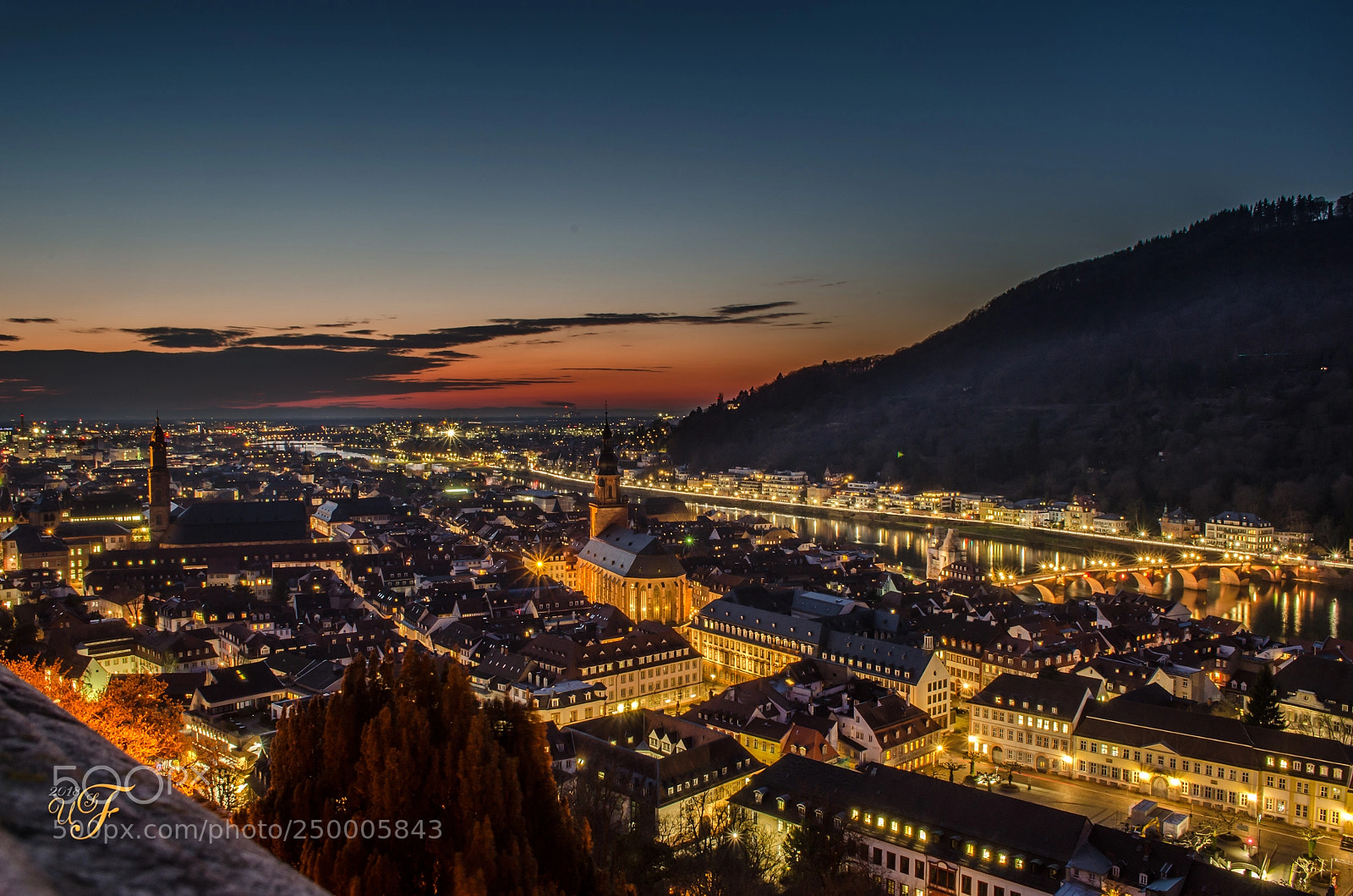 Nikon D5100 sample photo. Heidelberg bei nacht ! photography