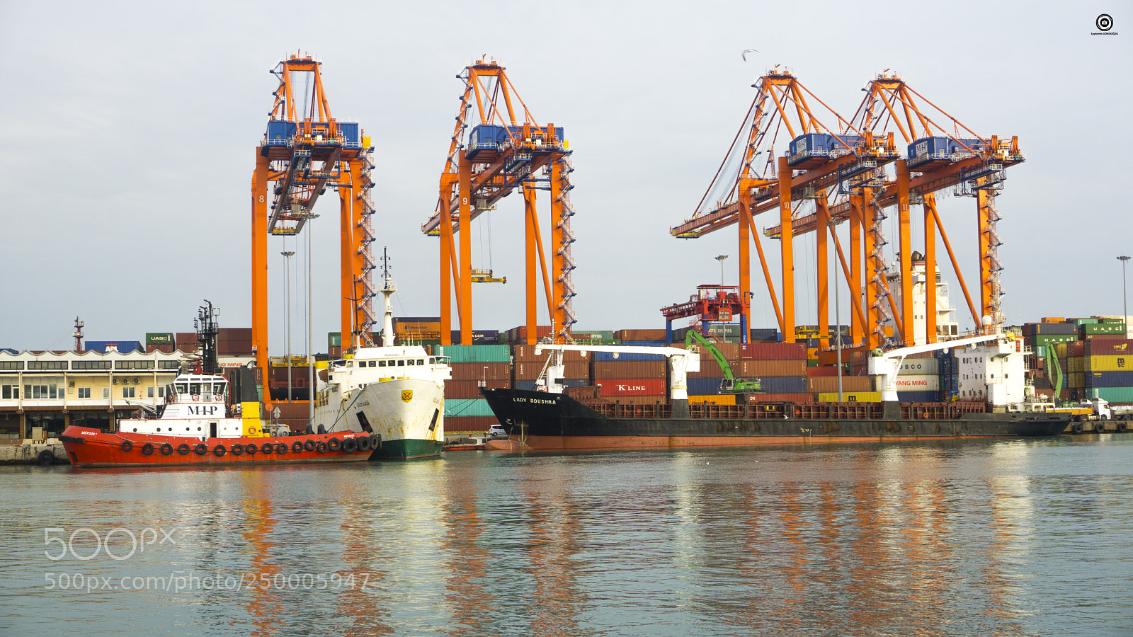 Sony a6000 sample photo. Mersin port and ships photography