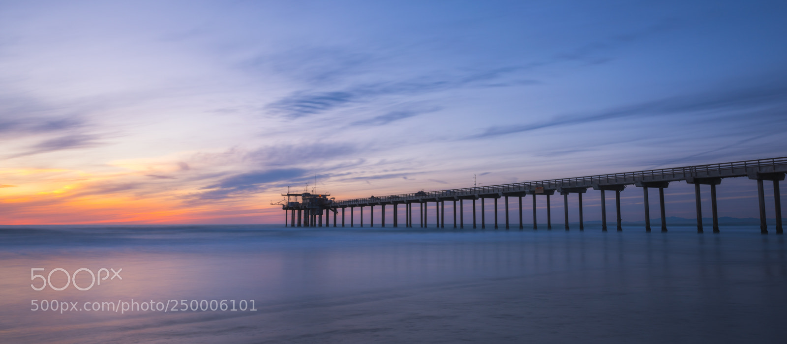 Nikon D810 sample photo. Scripps pier silhouette photography