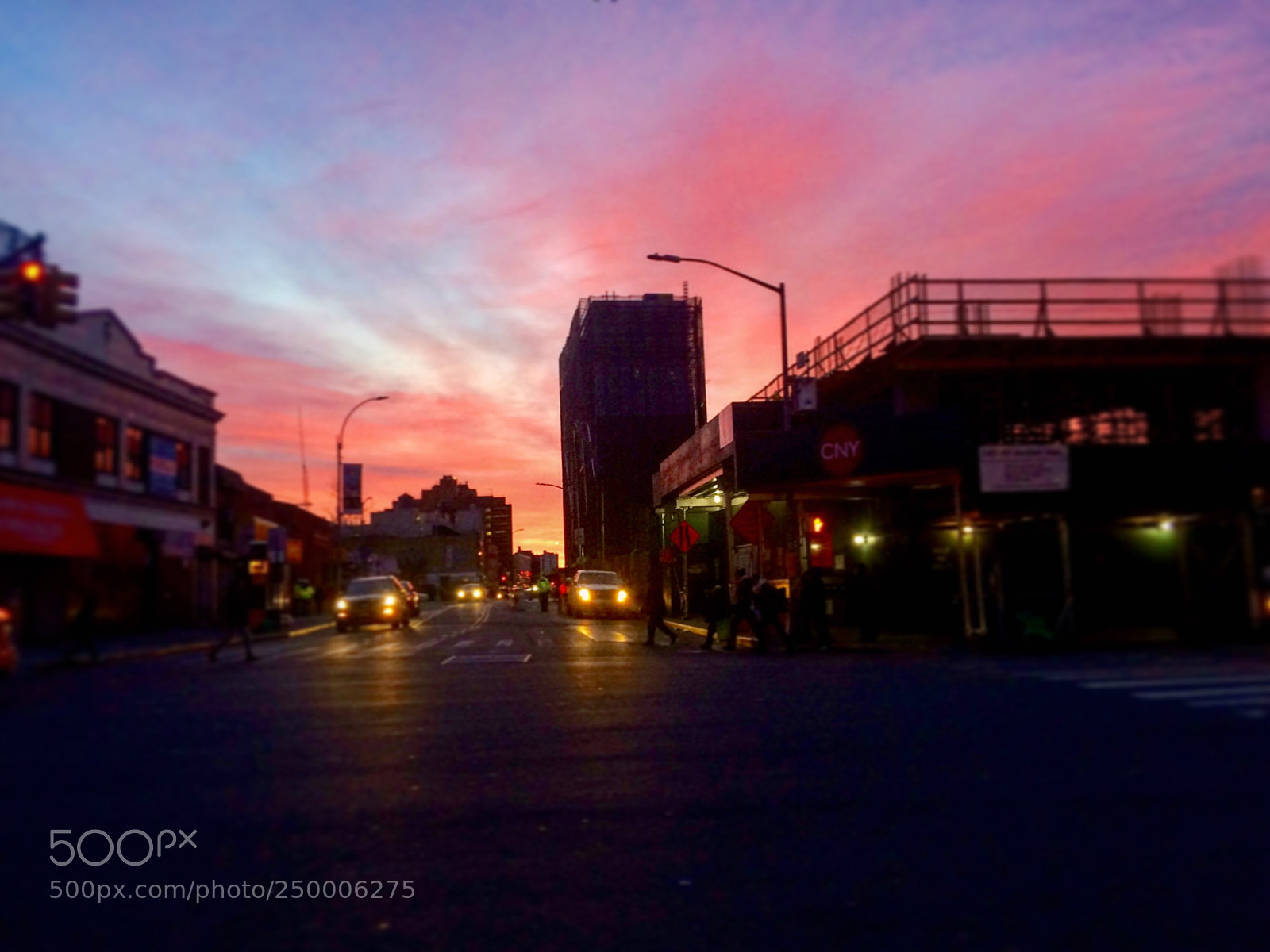 Apple iPhone 5s sample photo. Big red sunrise nyc photography