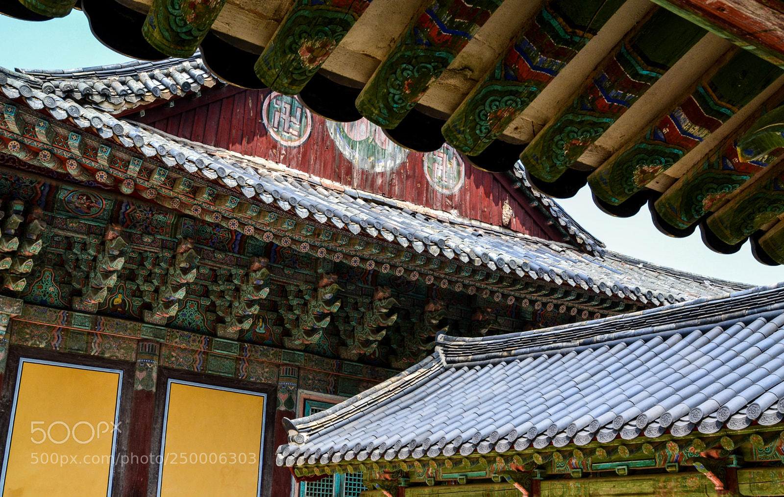 Nikon D3100 sample photo. Traditional temple, korea photography