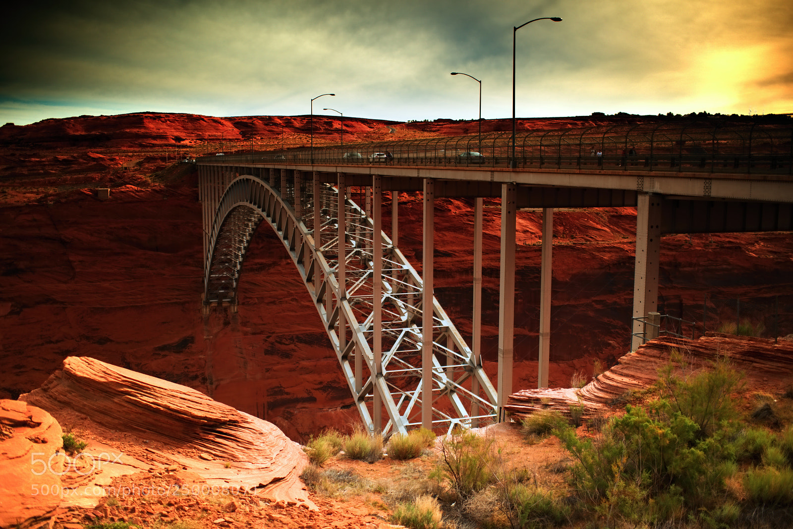 Nikon D810 sample photo. Glen canyon dam bridge photography