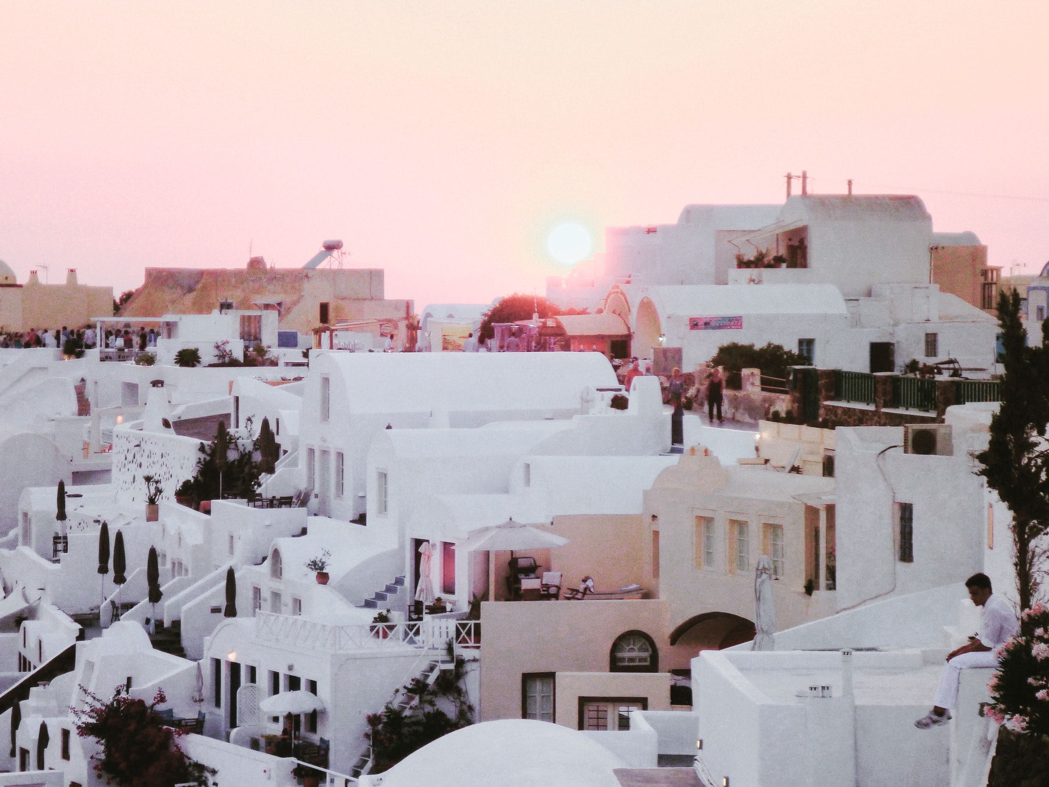 Panasonic DMC-FT3 sample photo. Candy floss - oia, santorini. photography