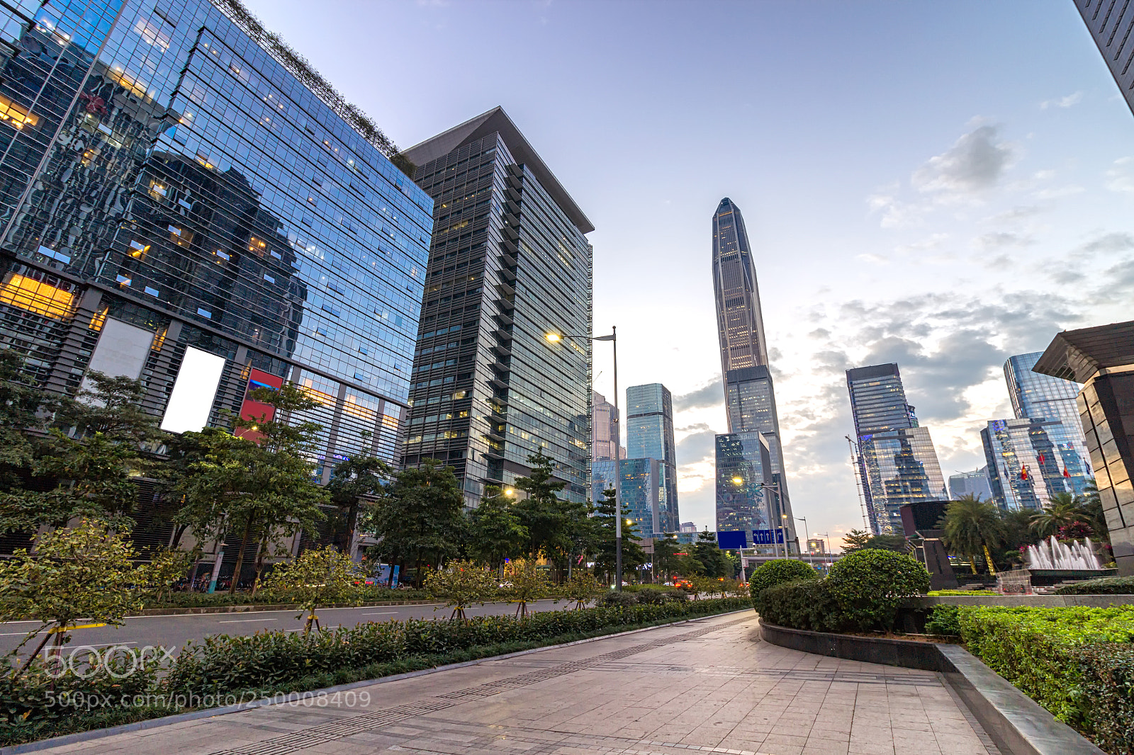 Canon EOS 600D (Rebel EOS T3i / EOS Kiss X5) sample photo. Dusk in the futian photography