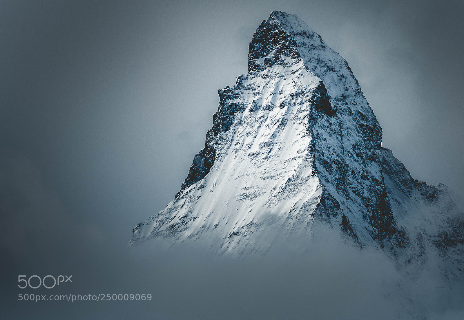 Nikon D500 sample photo. Matterhorn in the fog photography