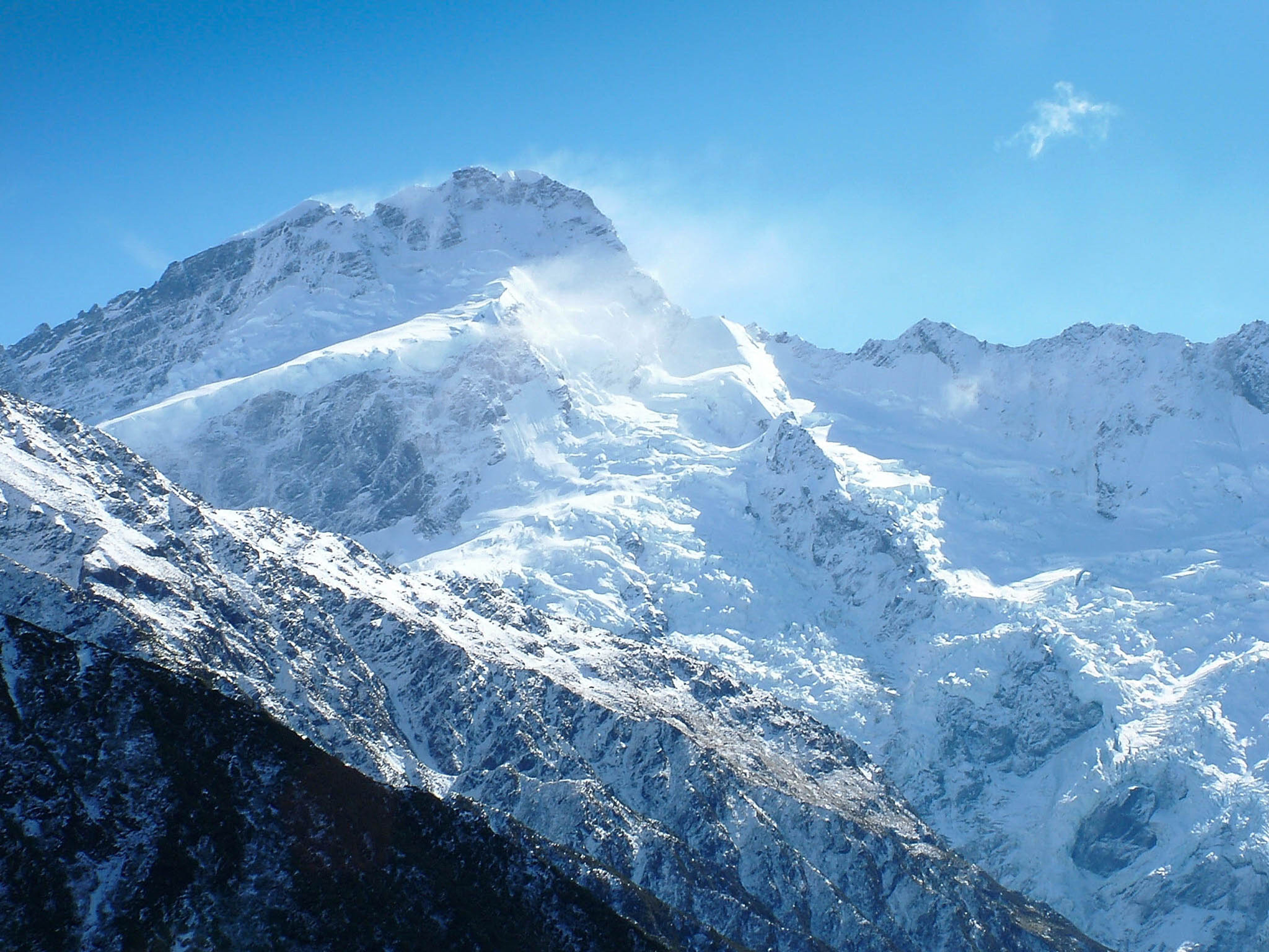 Fujifilm FinePix S20Pro sample photo. Mount cook in late afternoon sun photography