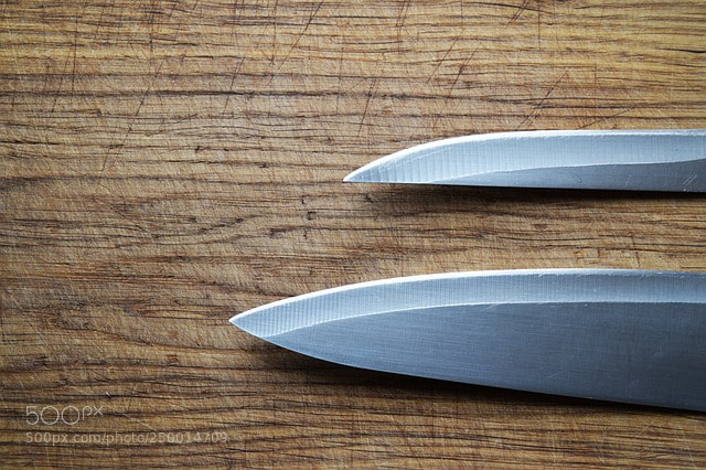 Nikon D3300 sample photo. Knife blade profiles and photography