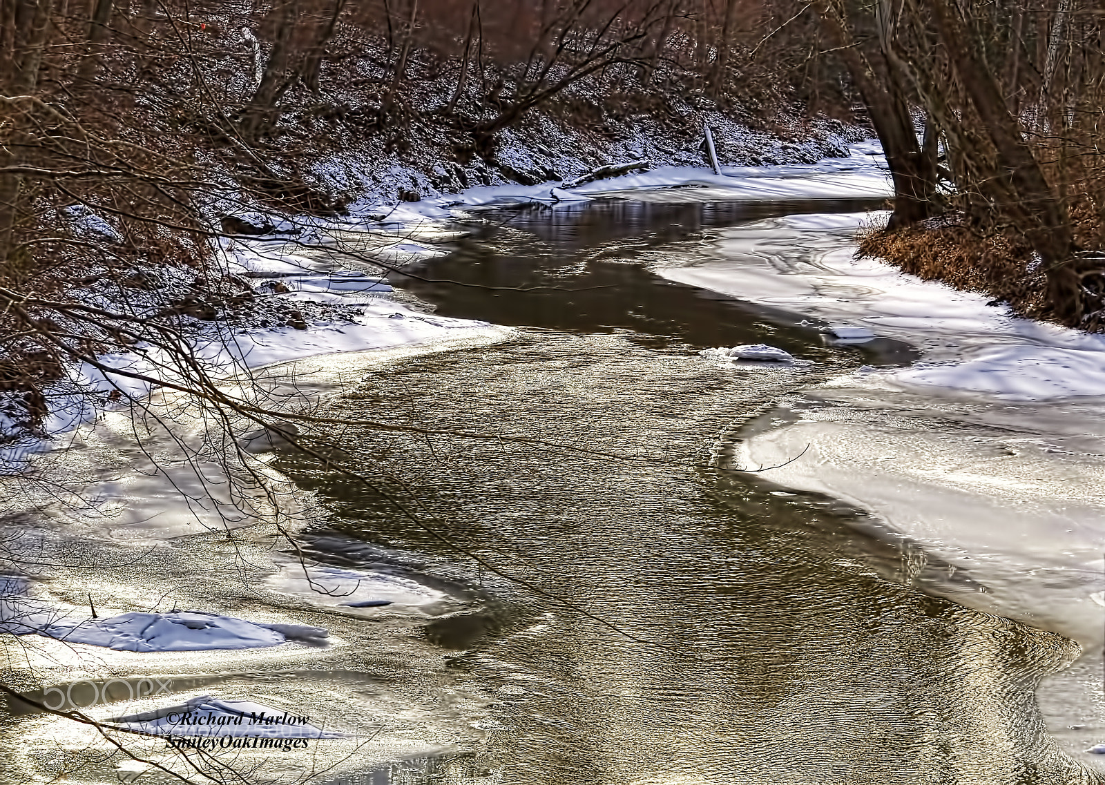 Nikon D5000 sample photo. Icy river photography