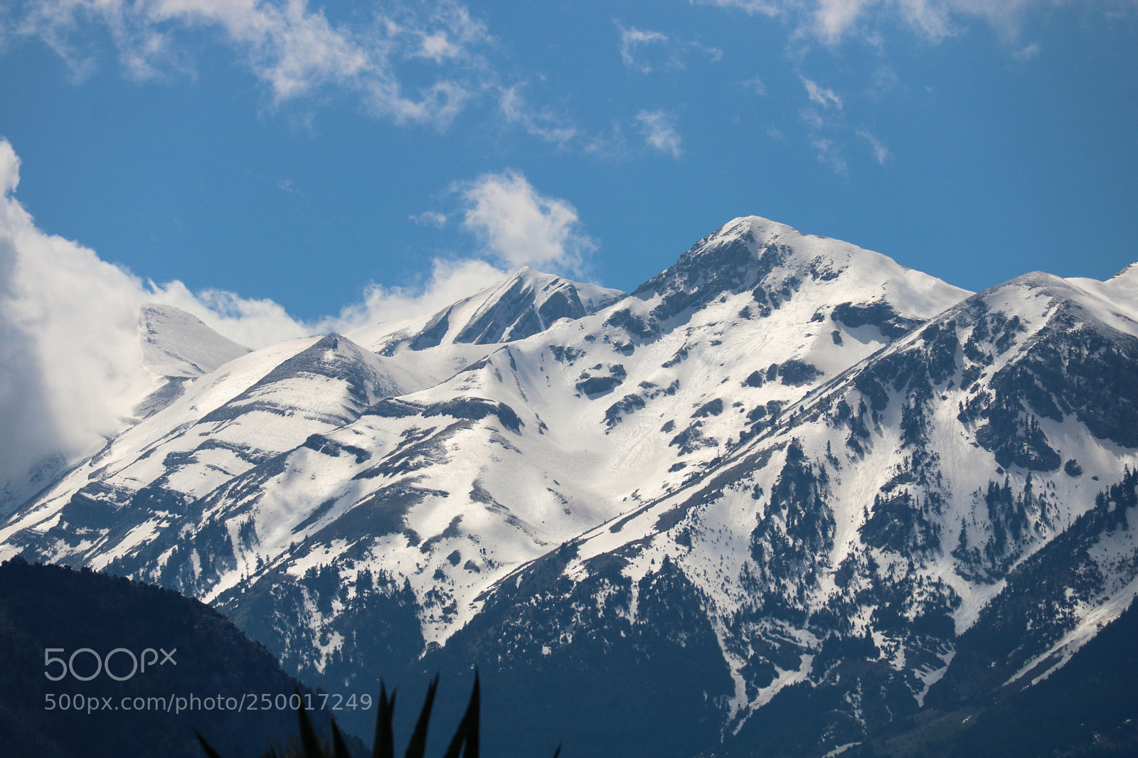 Canon EOS 750D (EOS Rebel T6i / EOS Kiss X8i) sample photo. Snow peaks of taygetos photography