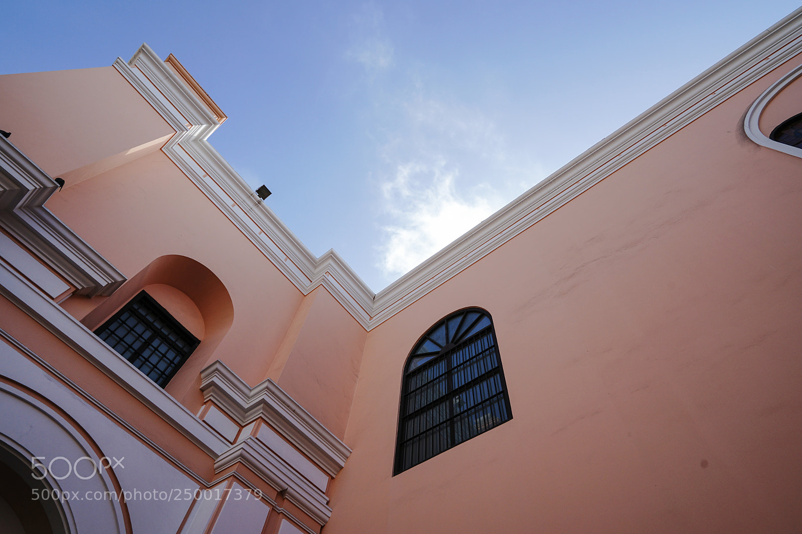 Sony a7 II sample photo. Pink church, lima, peru photography