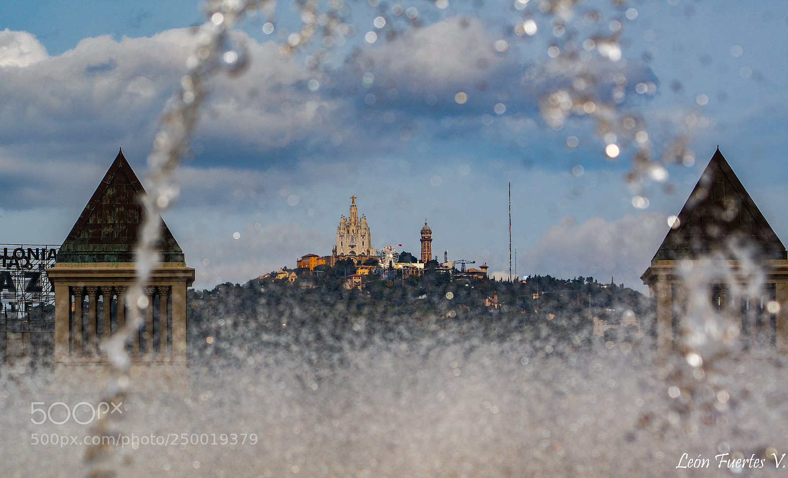 Nikon D7500 sample photo. El tibidabo desde montjuic. photography