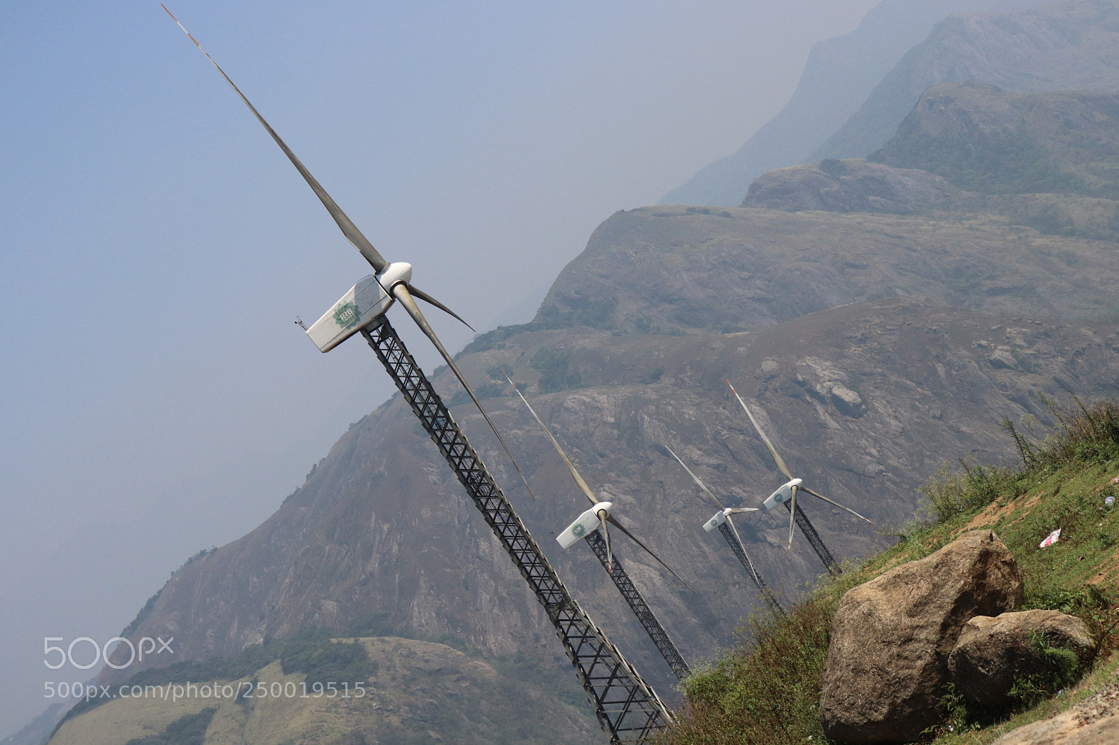 Canon EOS 200D (EOS Rebel SL2 / EOS Kiss X9) sample photo. Windfarm at chaturangapara viewpoint photography
