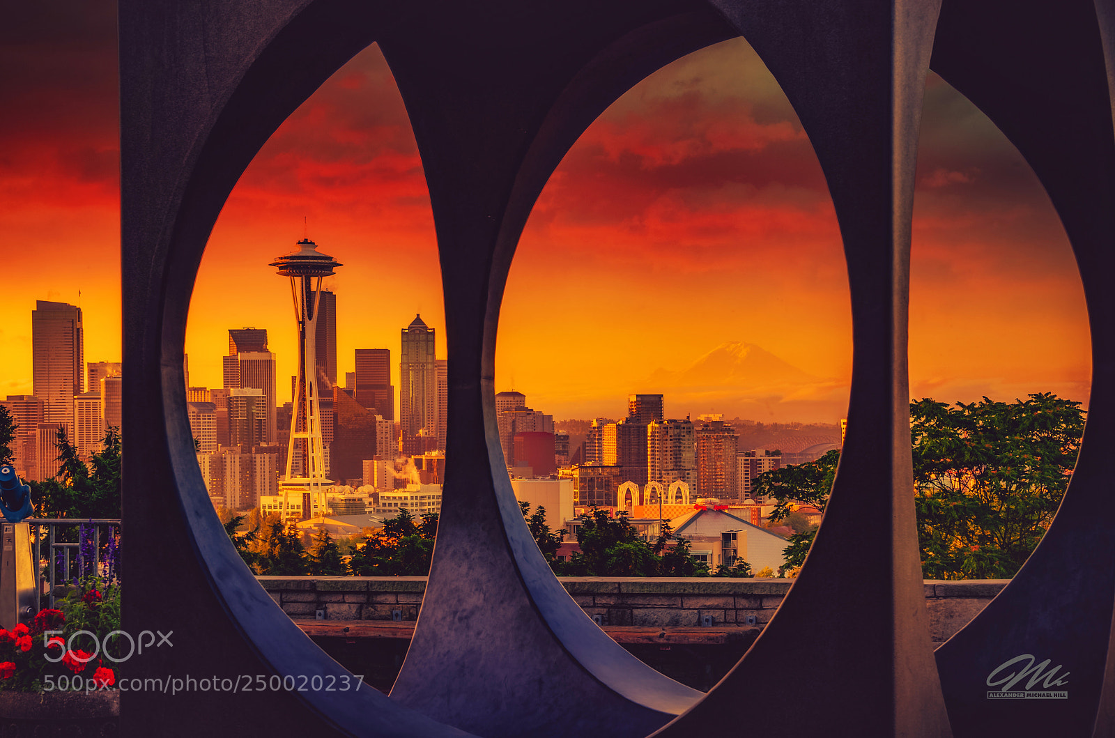 Nikon D3 sample photo. Seattle dawn photography