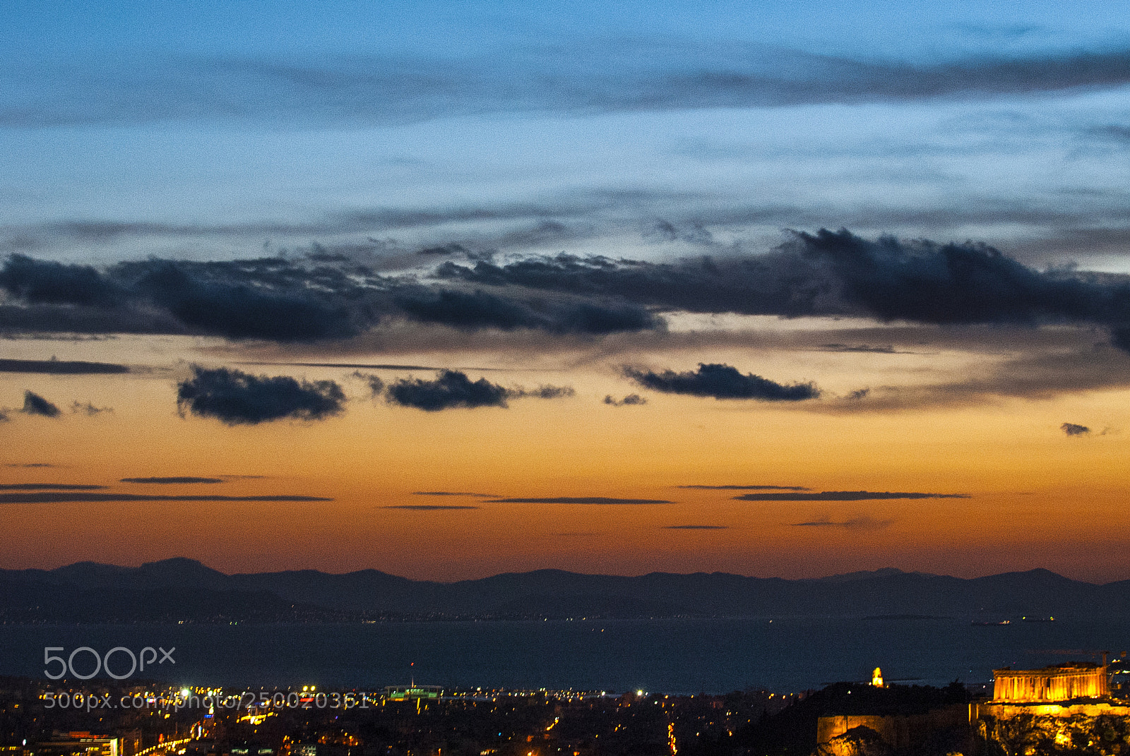 Nikon D200 sample photo. Sailing clouds over parthenon photography