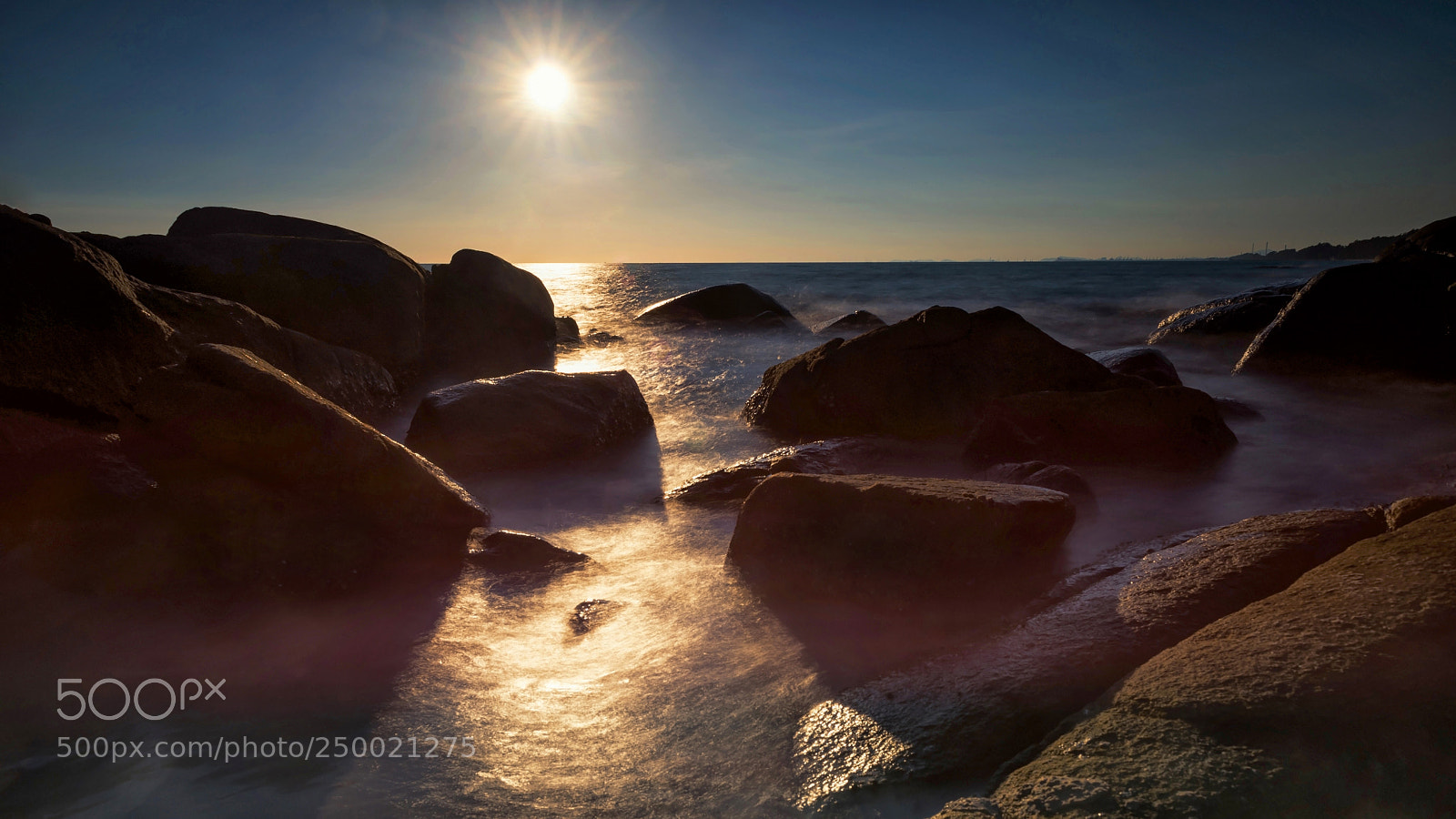 Nikon D810 sample photo. Silhouette softy seascape photography