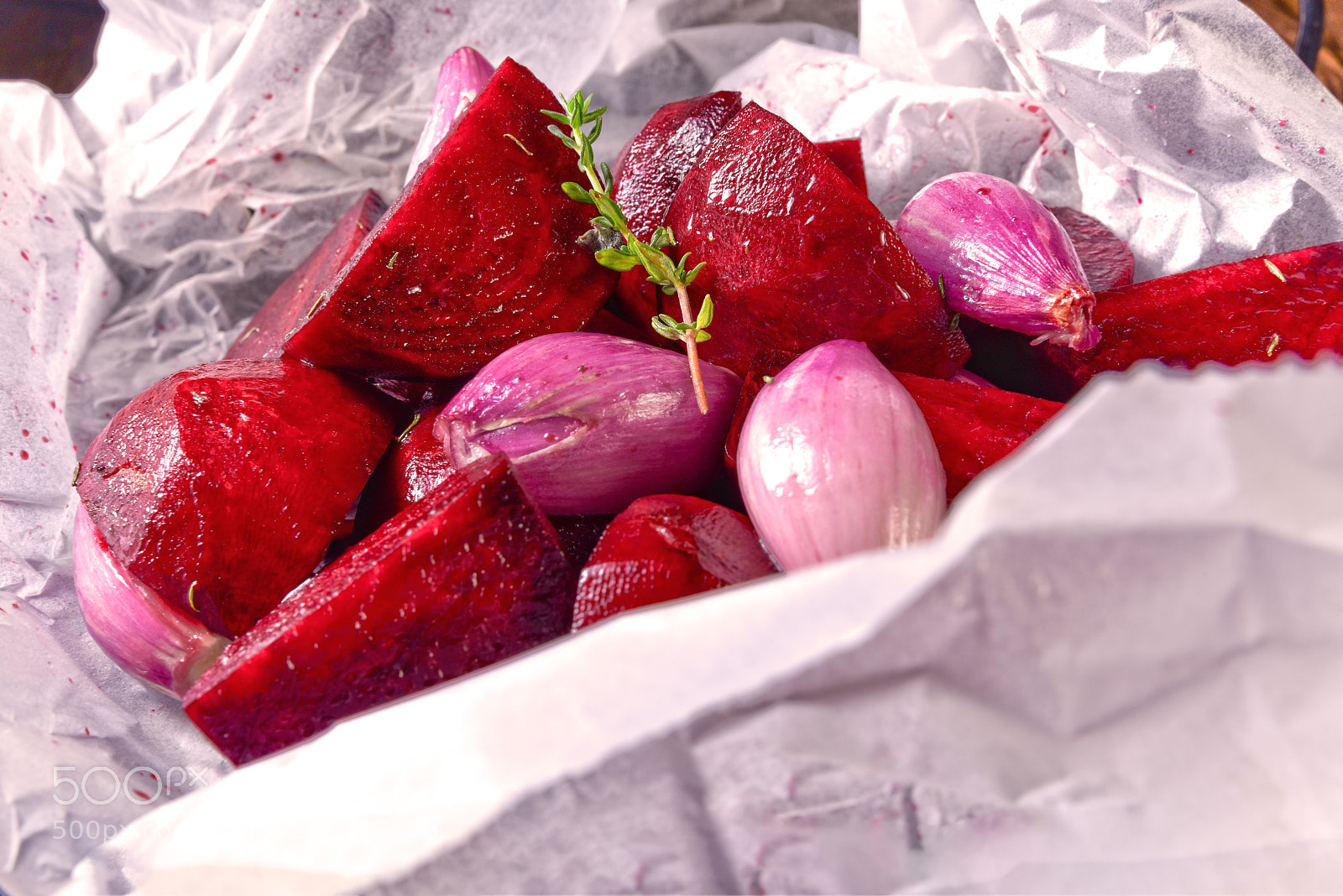Nikon D810 sample photo. Oven baked red beets photography