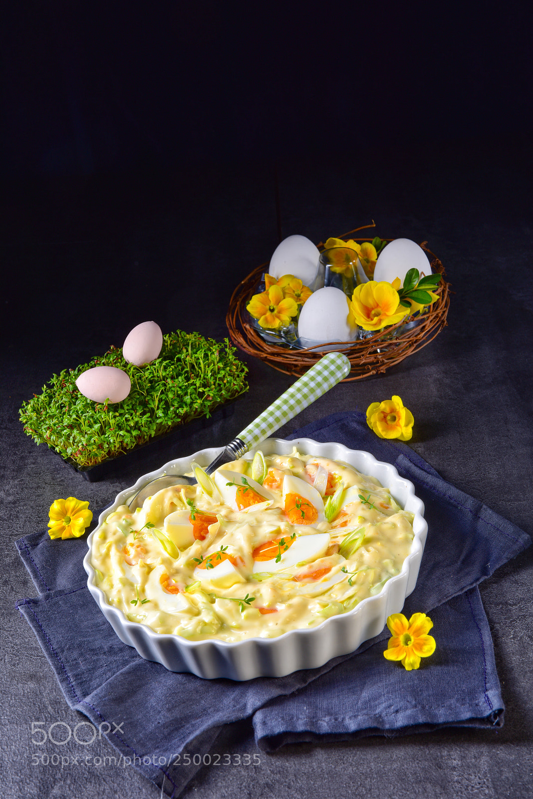 Nikon D810 sample photo. Spring egg salad with photography