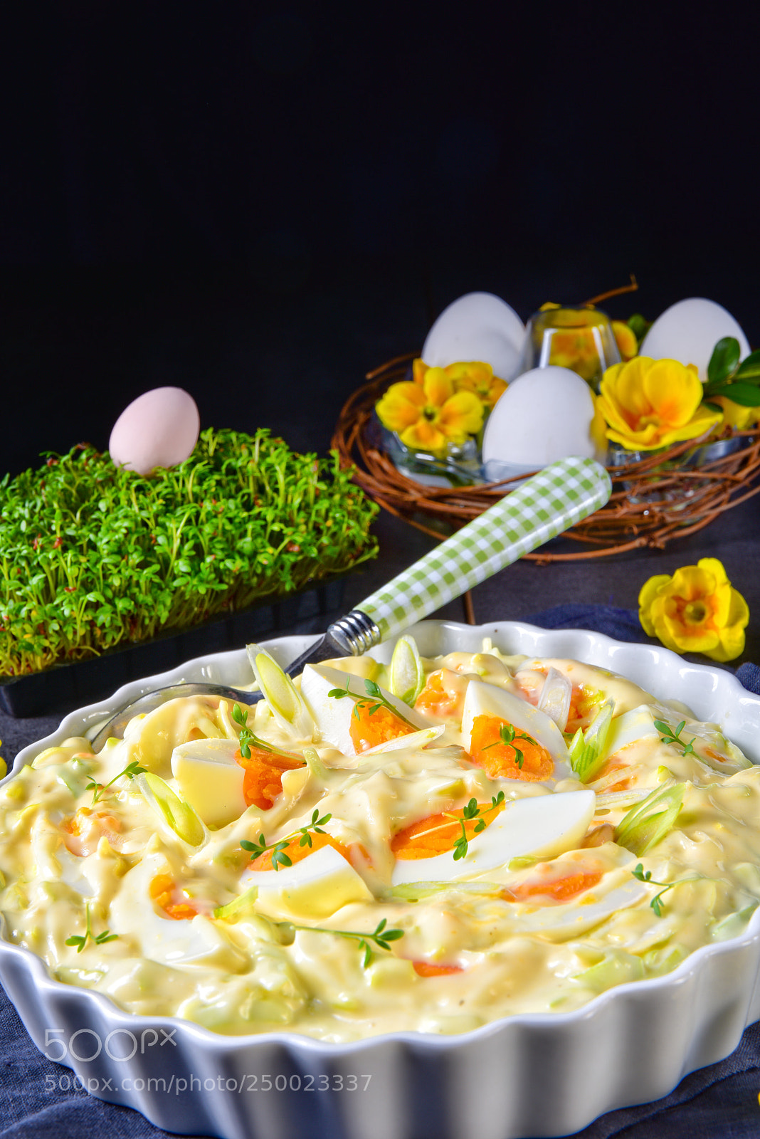 Nikon D810 sample photo. Spring egg salad with photography