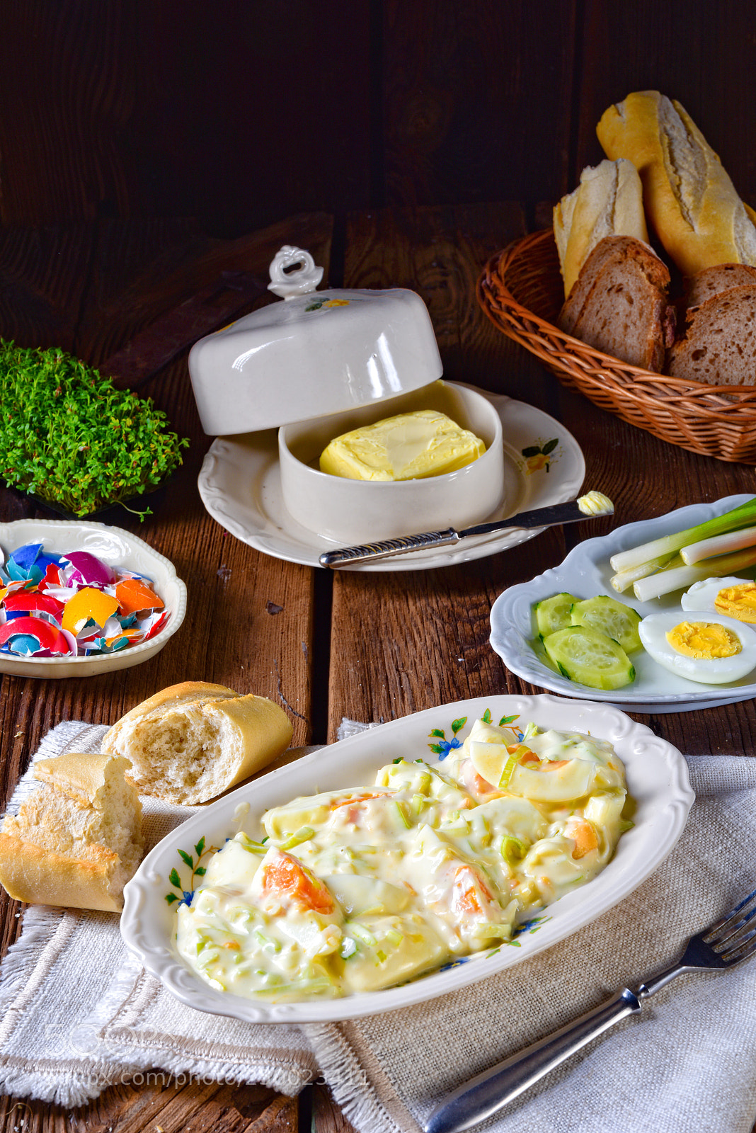 Nikon D810 sample photo. Rustic spring egg salad photography