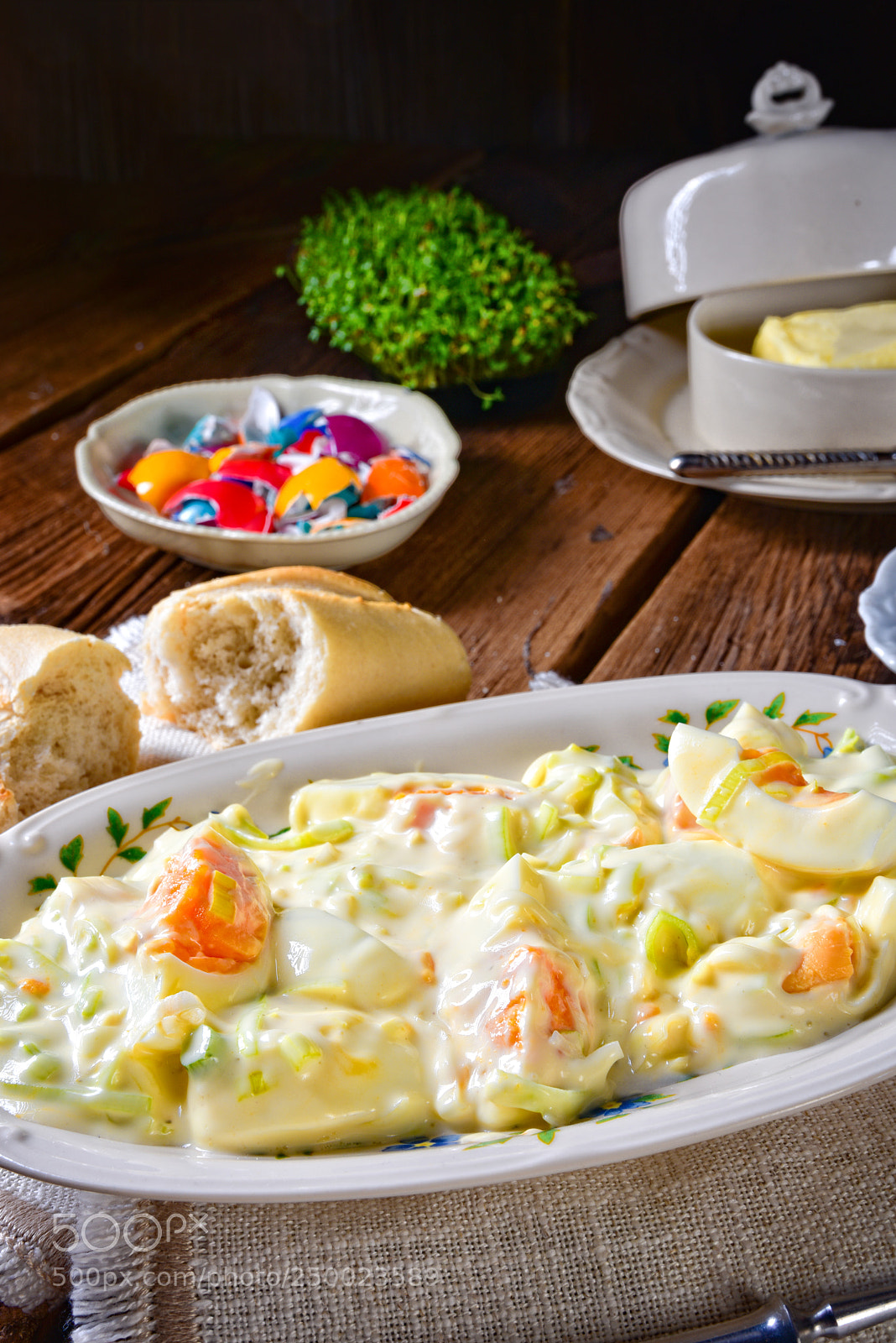 Nikon D810 sample photo. Rustic spring egg salad photography