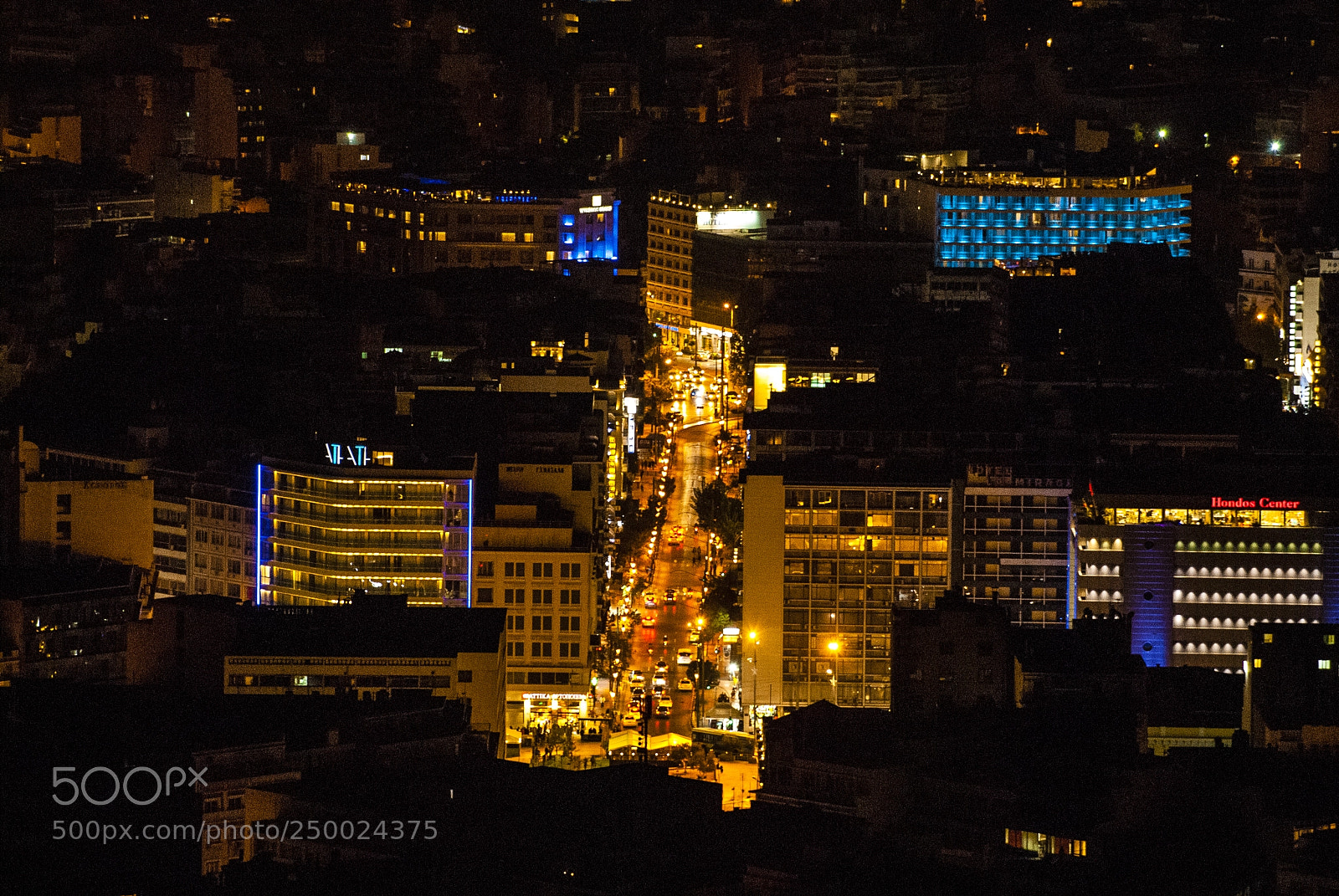 Nikon D200 sample photo. Omonoia square, view from photography