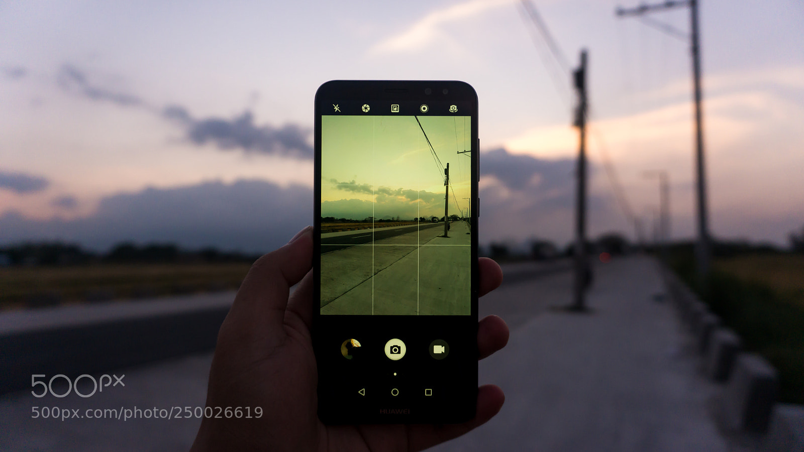 Sony a6000 sample photo. Road shoulder sunset photography