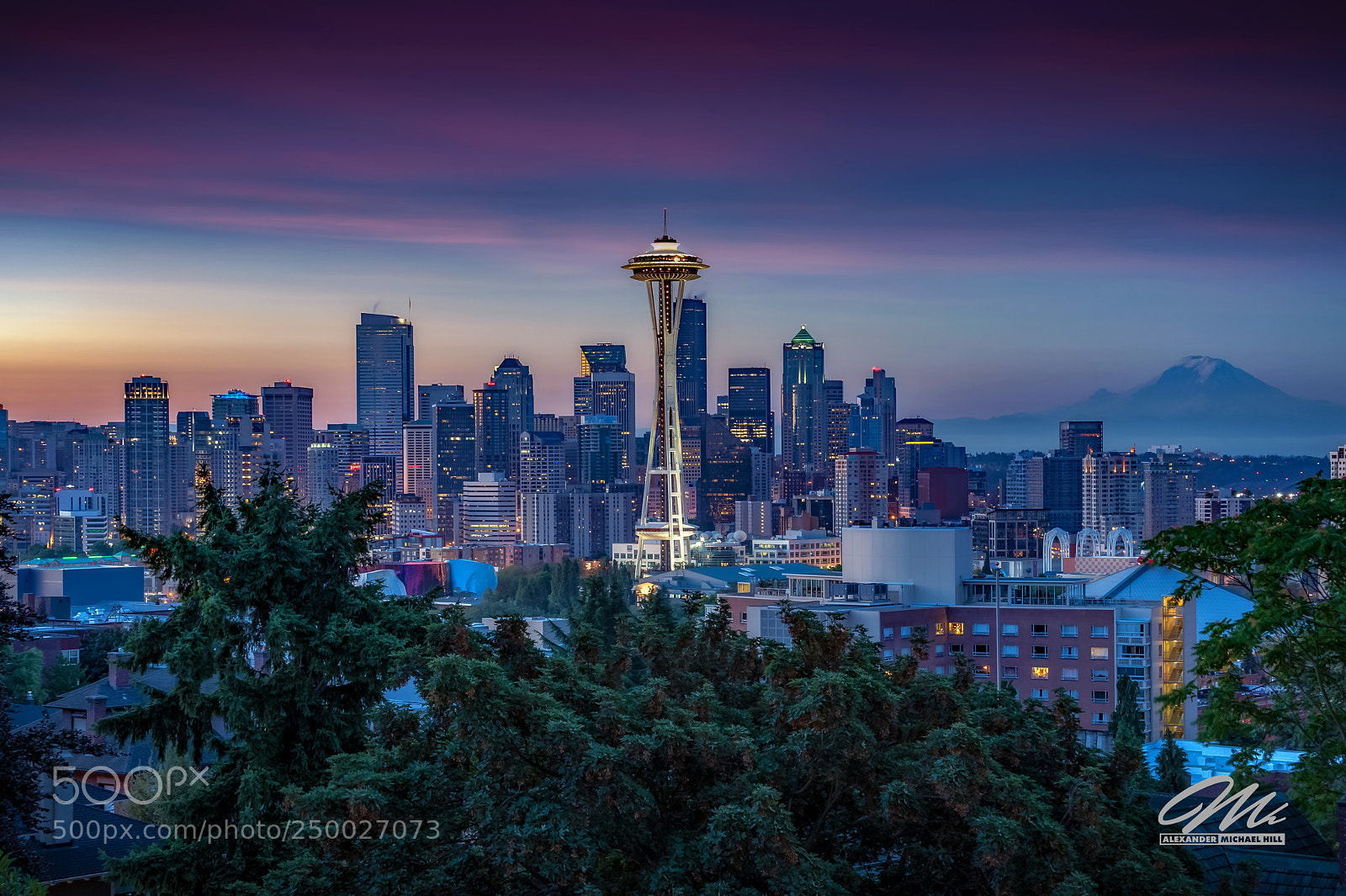 Nikon D3 sample photo. Seattle daybreak photography