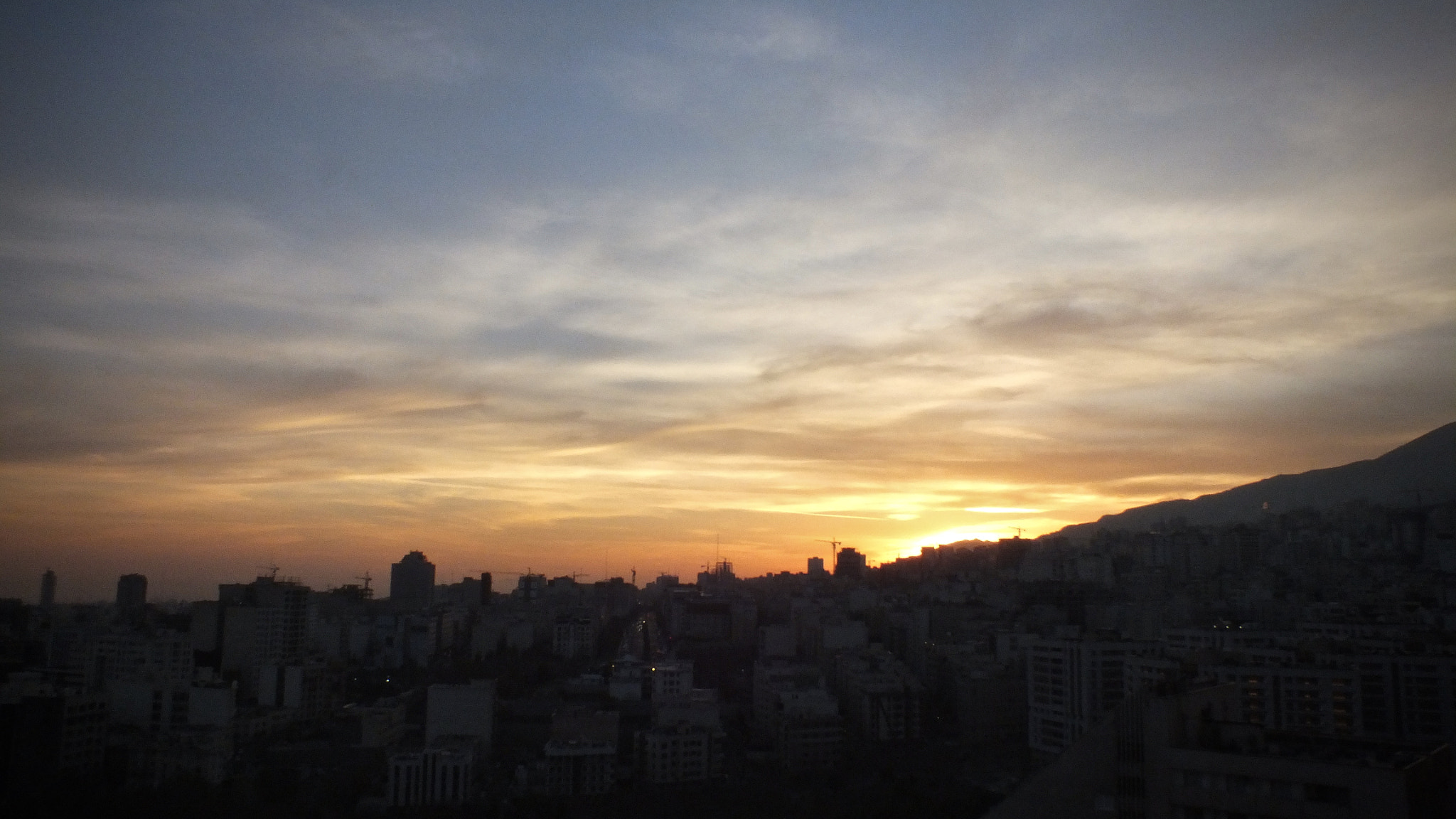 Fujifilm FinePix HS25EXR sample photo. Tehran's sunset photography