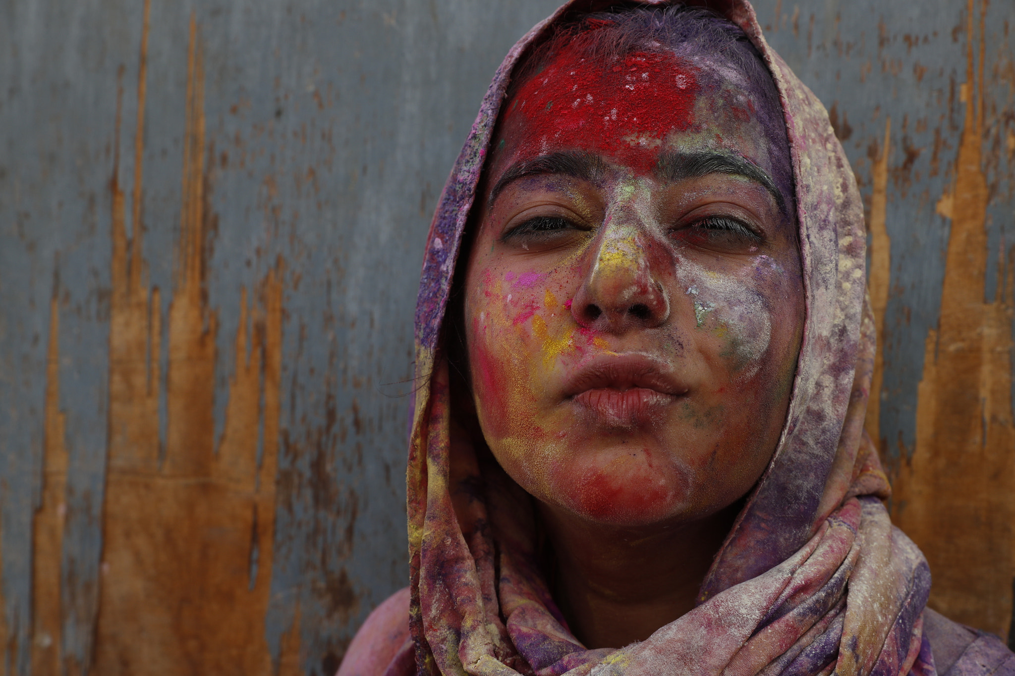 Canon EF 24-70mm F2.8L II USM sample photo. Holi festival vrindavan-india photography