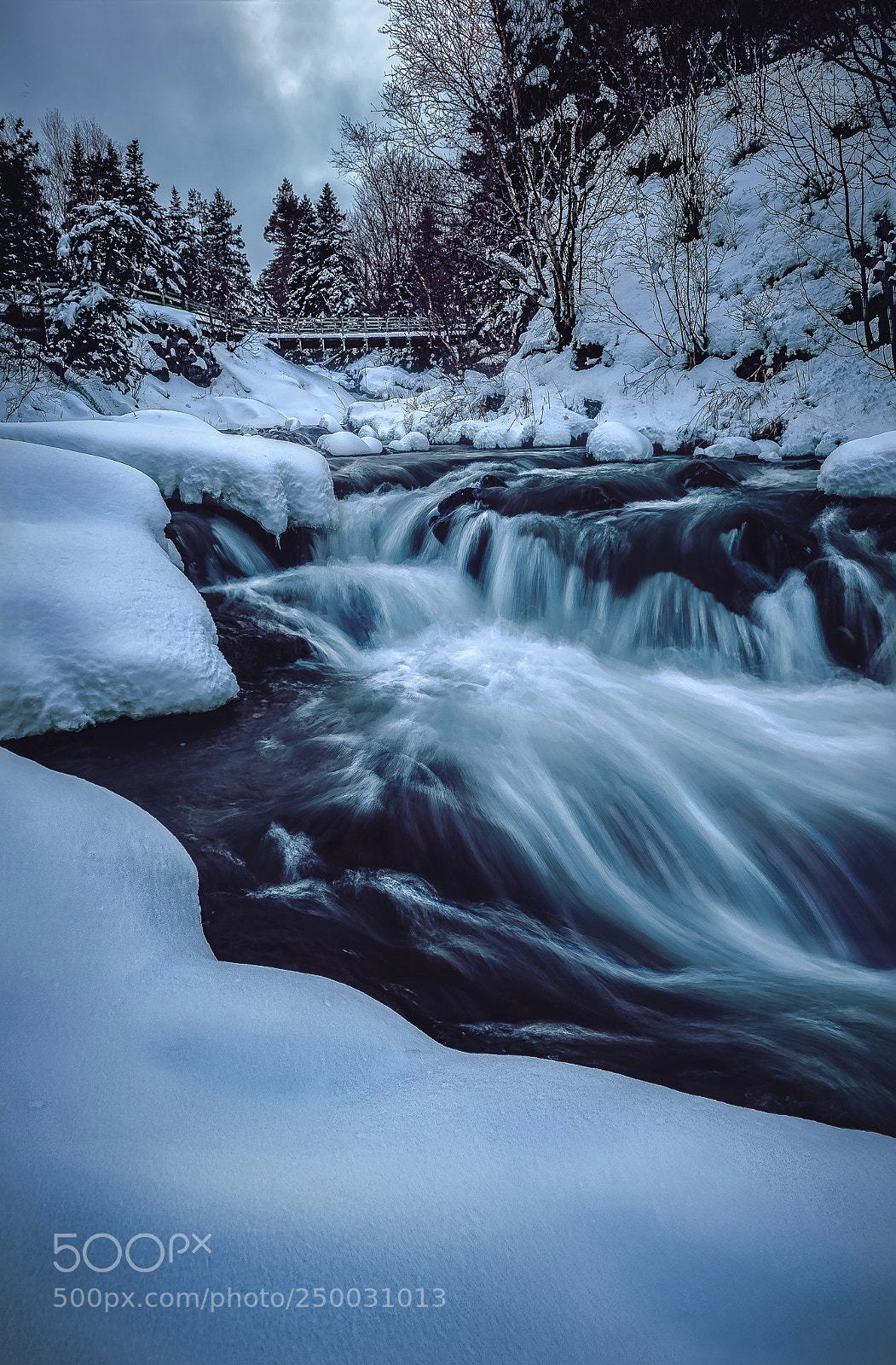 Nikon D810 sample photo. Winter river photography