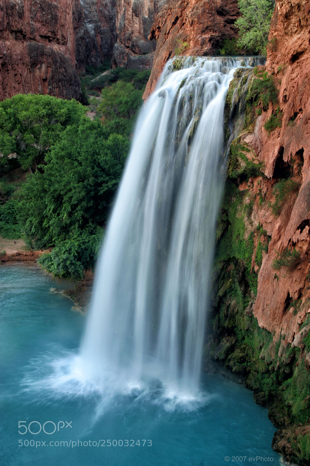 Canon EOS 10D sample photo. Havasu falls at sunset photography