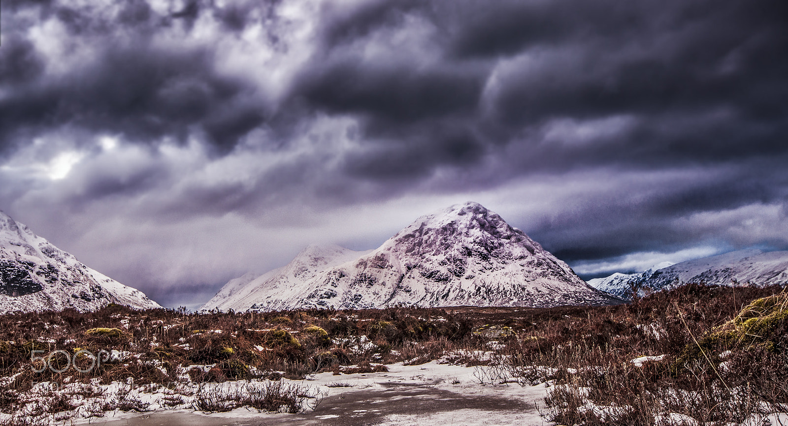 Pentax K-5 sample photo. Etive mor photography