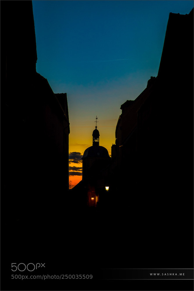 Sony a99 II sample photo. Old church silhouette on photography