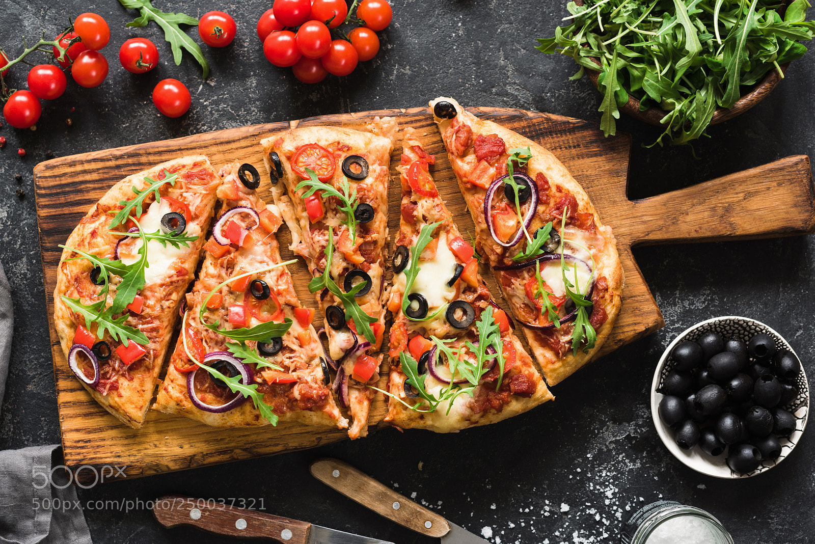 Nikon D810 sample photo. Flatbread pizza garnished with photography
