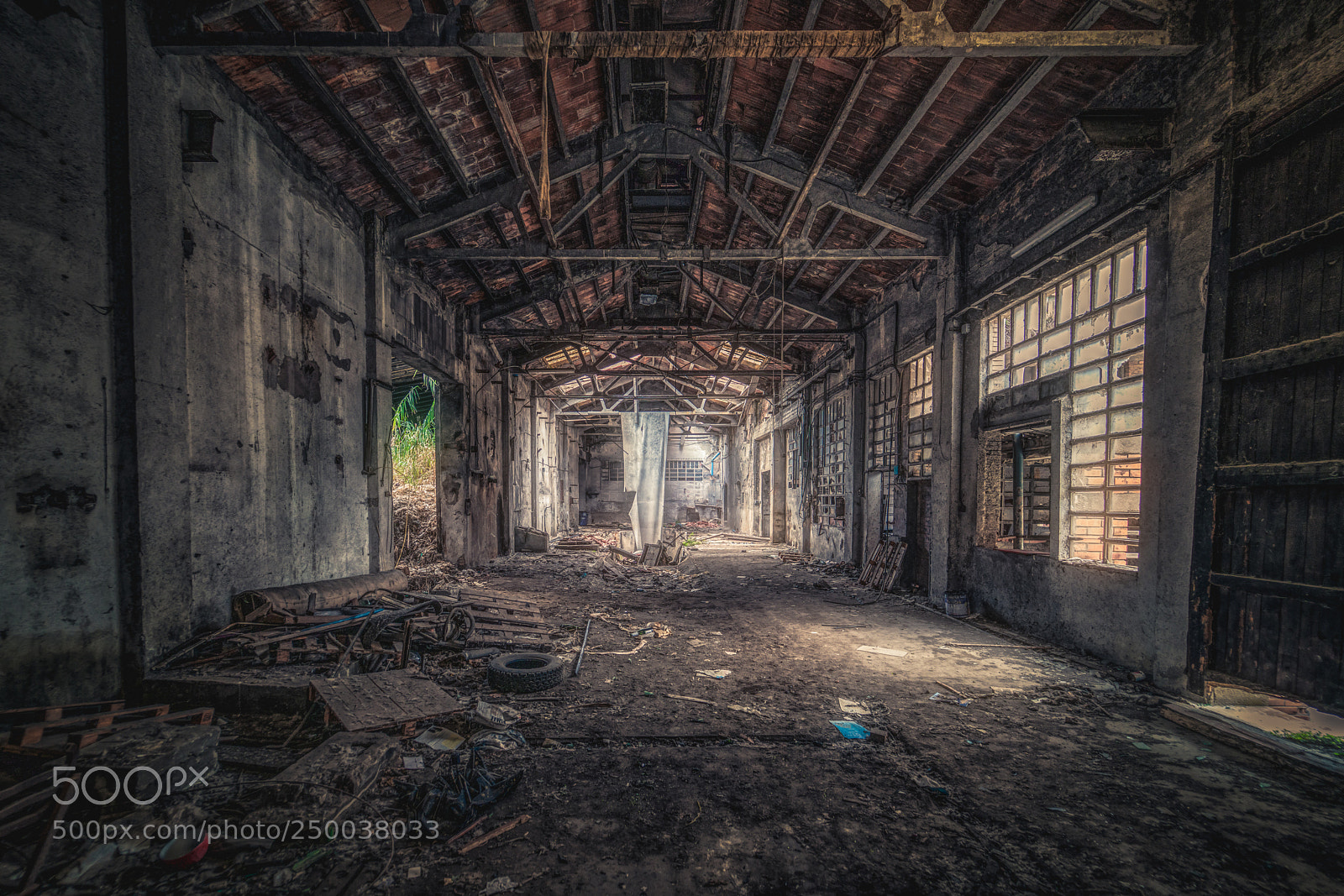 Sony a7R II sample photo. Abandoned industry photography