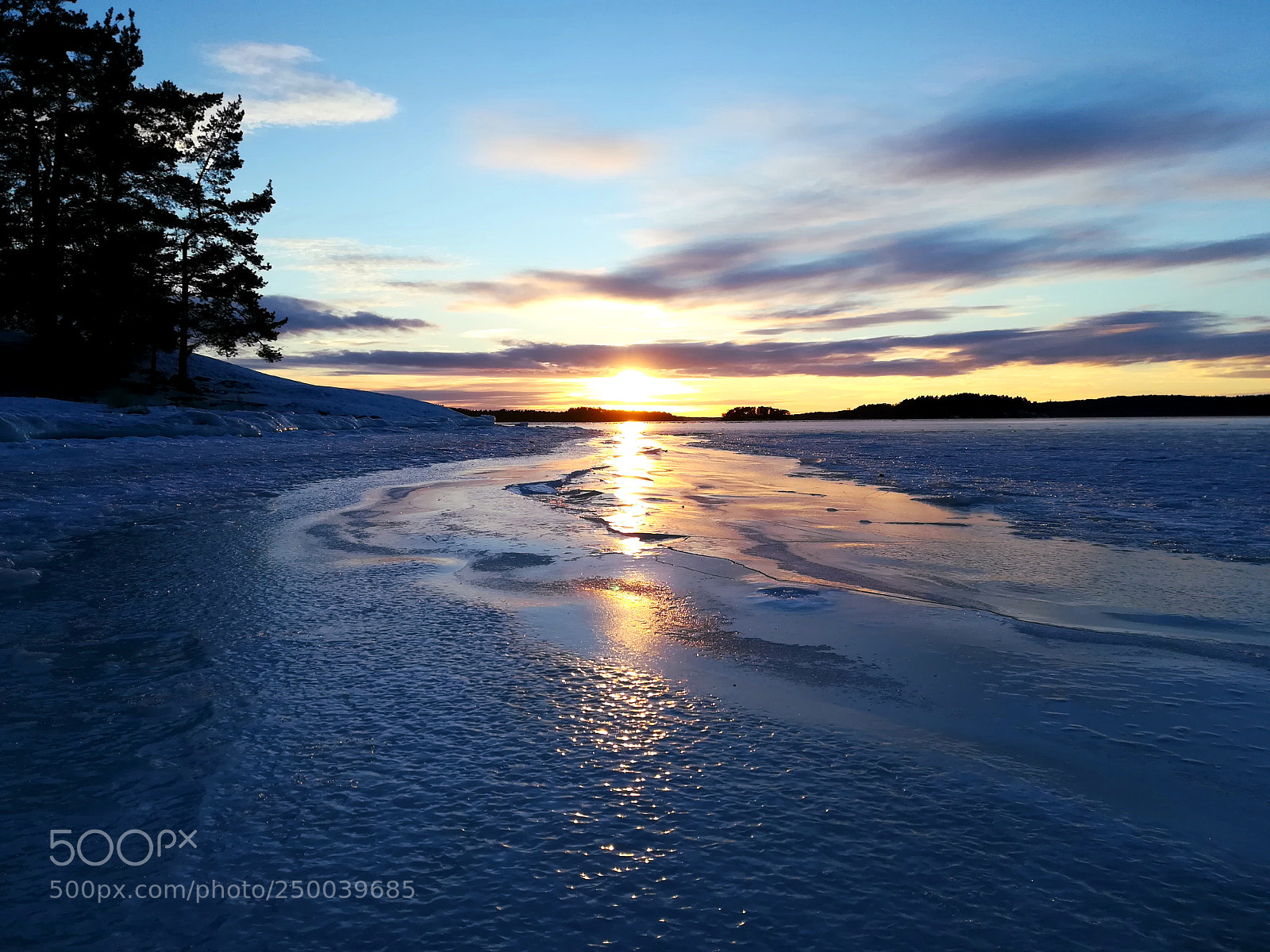 HUAWEI PRA-LX1 sample photo. Winter evening at ruissalo photography