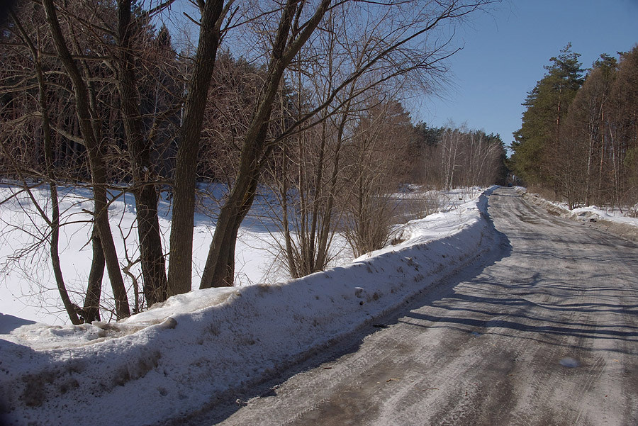 Pentax K110D sample photo. Road of spring. photography