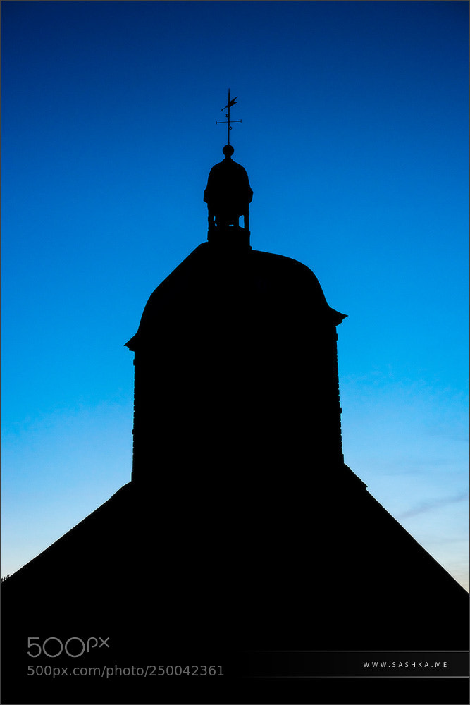 Sony a99 II sample photo. Old church silhouette on photography