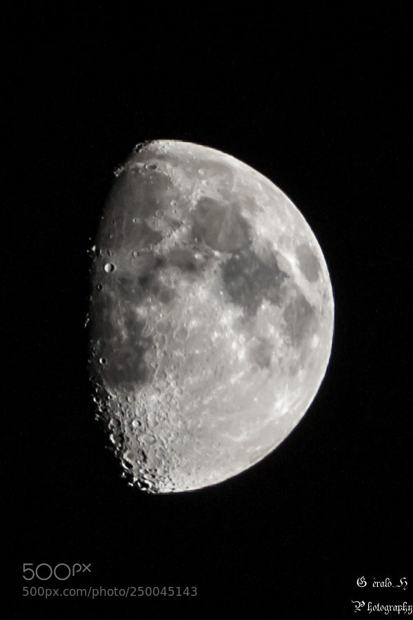 Nikon D3100 sample photo. La lune photography
