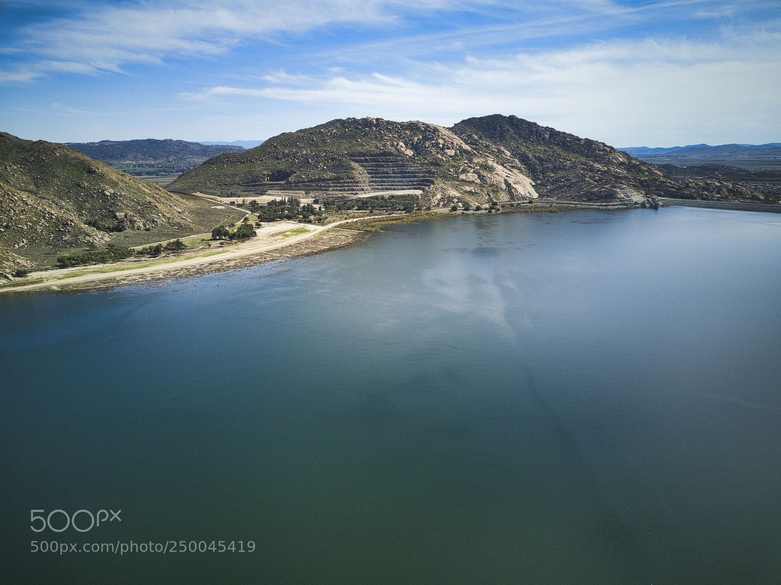 DJI FC220 sample photo. Lake perris - landscape photography