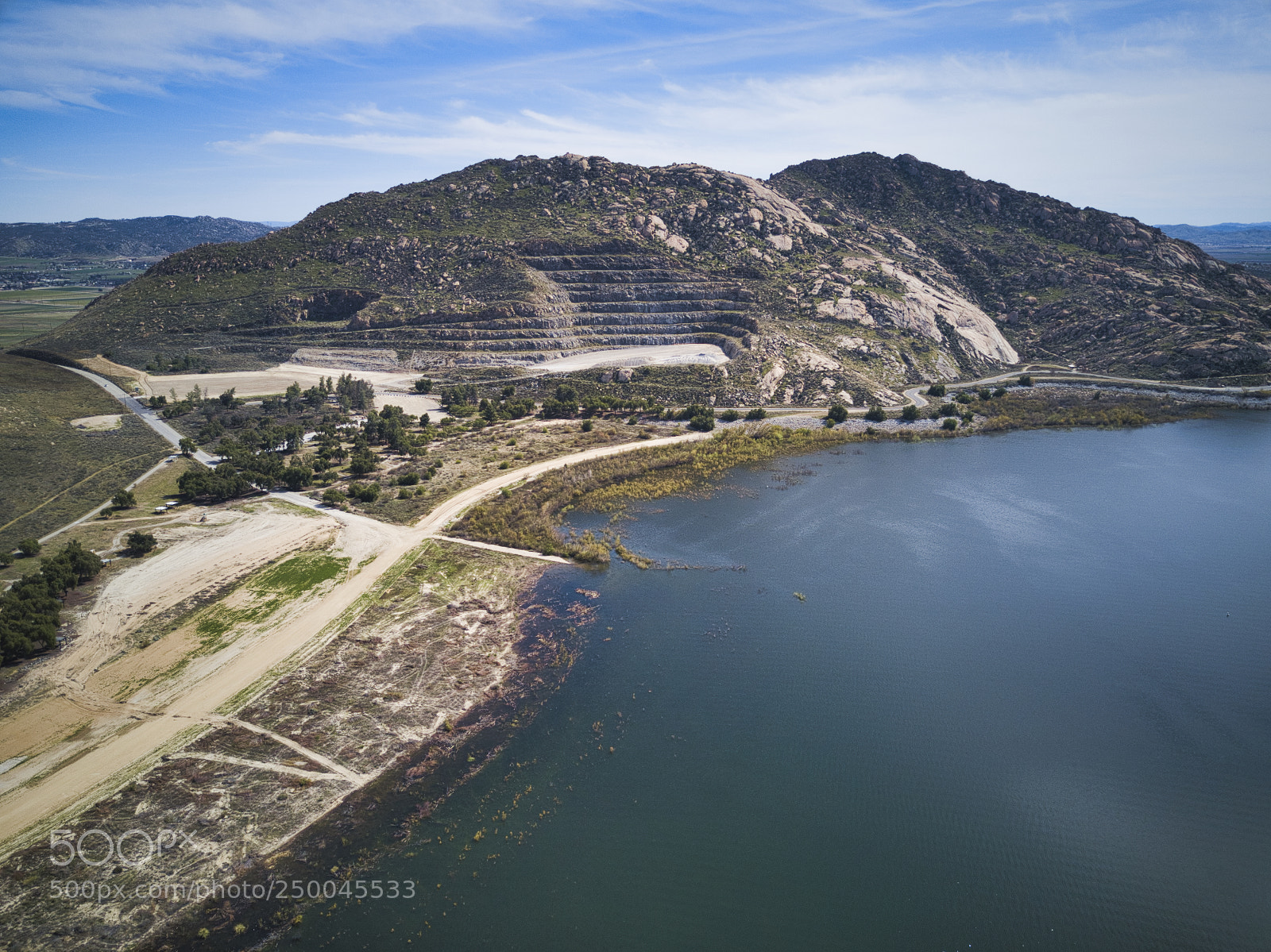 DJI FC220 sample photo. Lake perris - landscape photography