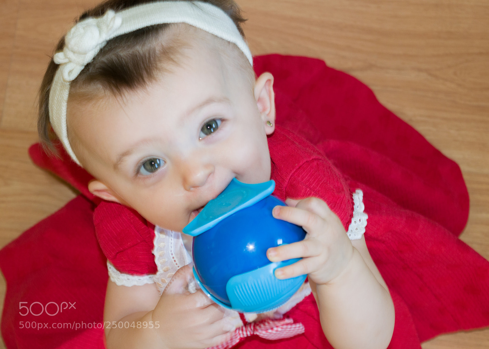 Nikon D3300 sample photo. Baby in red photography