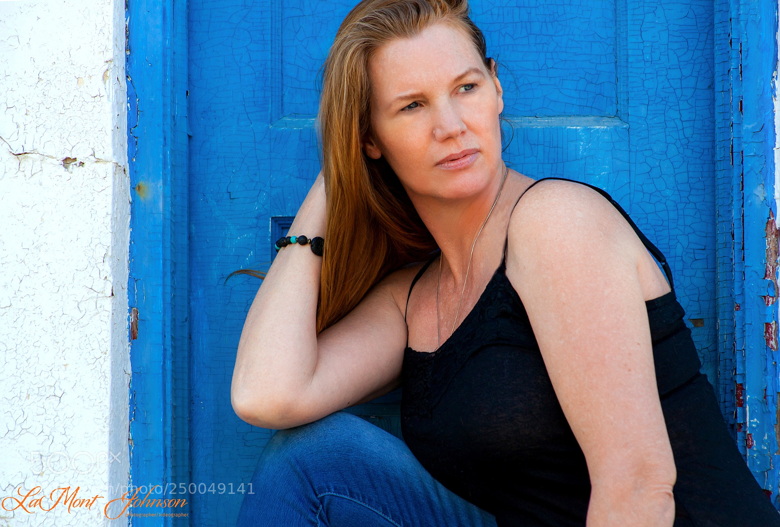 Canon EOS 5D Mark II sample photo. Shelly at the blue photography