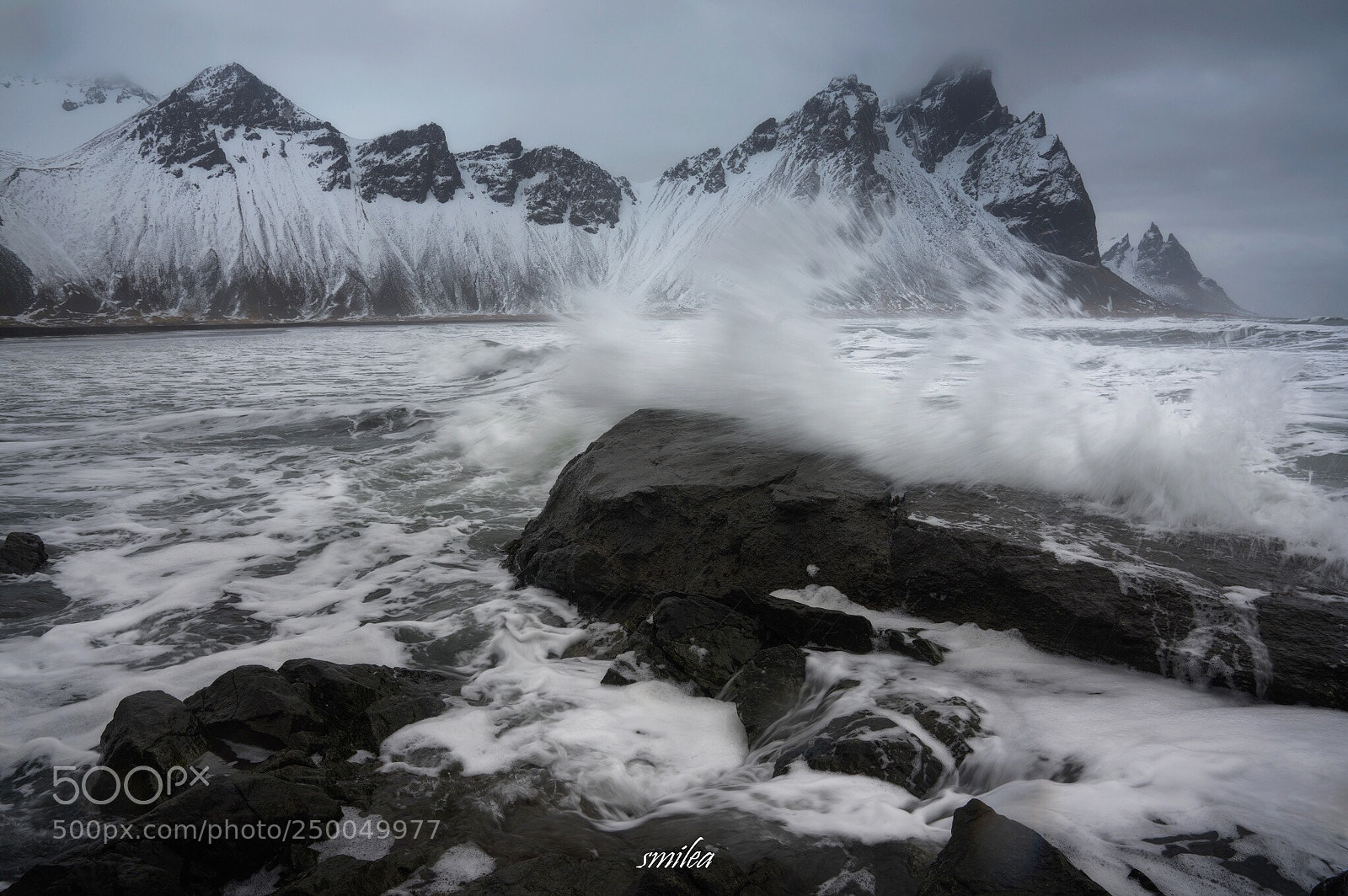 Sony a7R II sample photo. Wintertime at vestrahorn  photography
