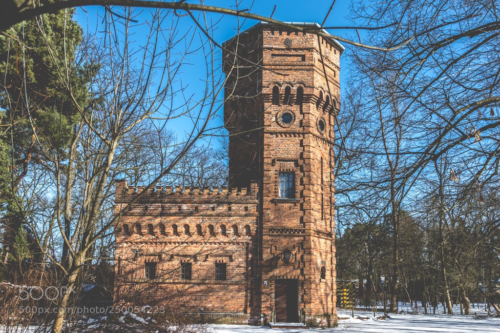 Canon EOS 7D Mark II sample photo. Old water tower photography