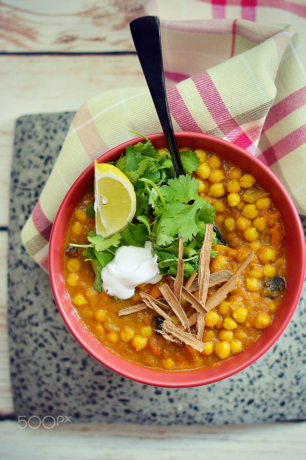 Nikon D3200 sample photo. Chickpeas and pumpkin stew photography