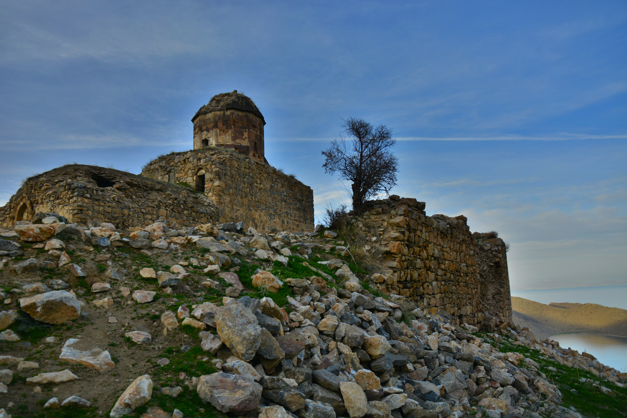 Sigma 17-70mm F2.8-4 DC Macro OS HSM | C sample photo. The monastery church of st thomas stands in isloation on the south side of the lake photography