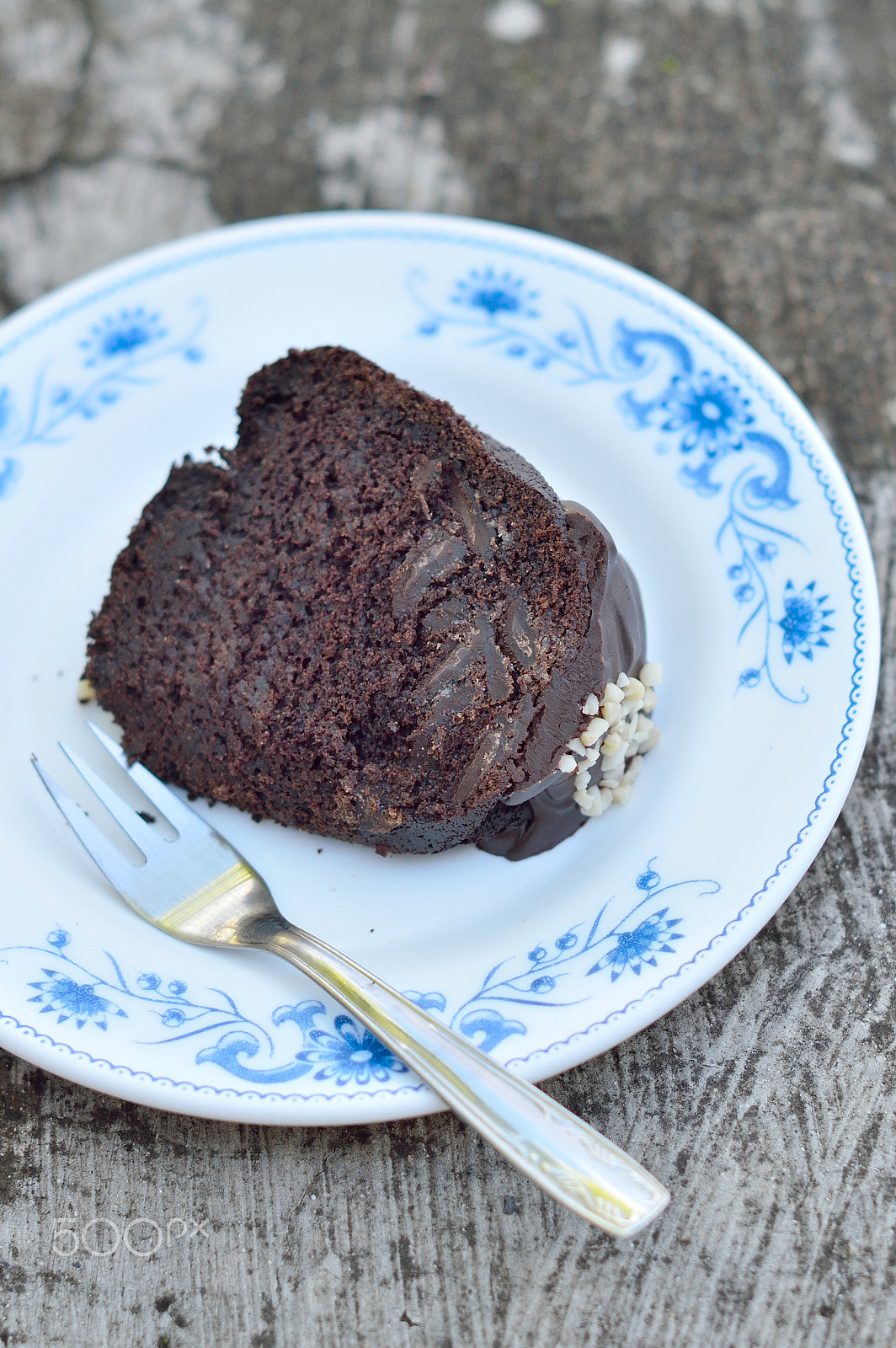 Nikon D3200 sample photo. Coffee and chocolate bundt cake photography