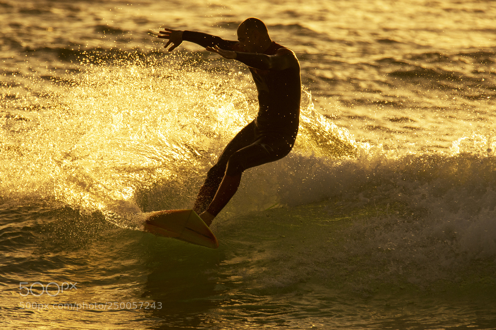 Nikon D7200 sample photo. Surf in sunset photography