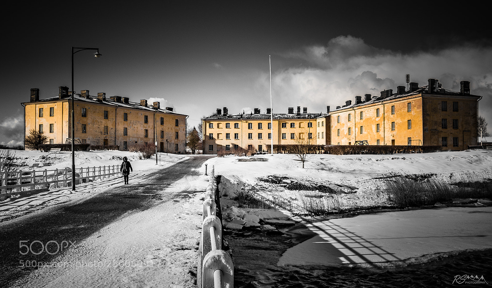 Nikon D5200 sample photo. Yellow barracks on suomenlinna photography